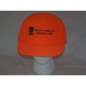 North American Hunting‎ Club Hat Snapback Adjustable Orange Made In USA
